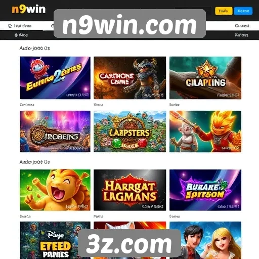 Análise da variedade de jogos em n9win.com